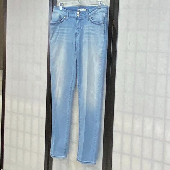 Levi's 529 Curvy Straight Leg Mid Rise 10 Stretch Faded Light Wash Denim Jeans - Picture 4 of 14